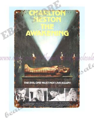1980 The Awakening horror movie poster metal tin sign tin retro rustic signs