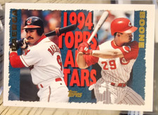 1995 Topps All-Stars Carlos Baerga/Aaron Boone #385 Cleveland Indians
