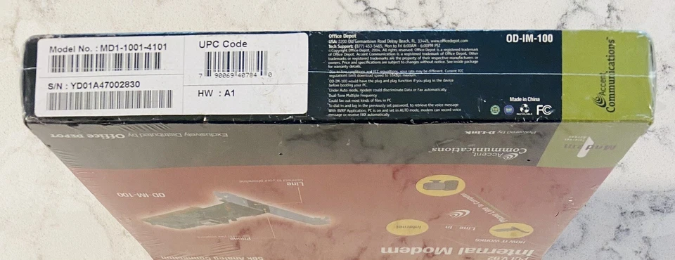 Accent Communications PCI V.92 Internal 56k Modem NEW AND SEALED - Image 3 of 4
