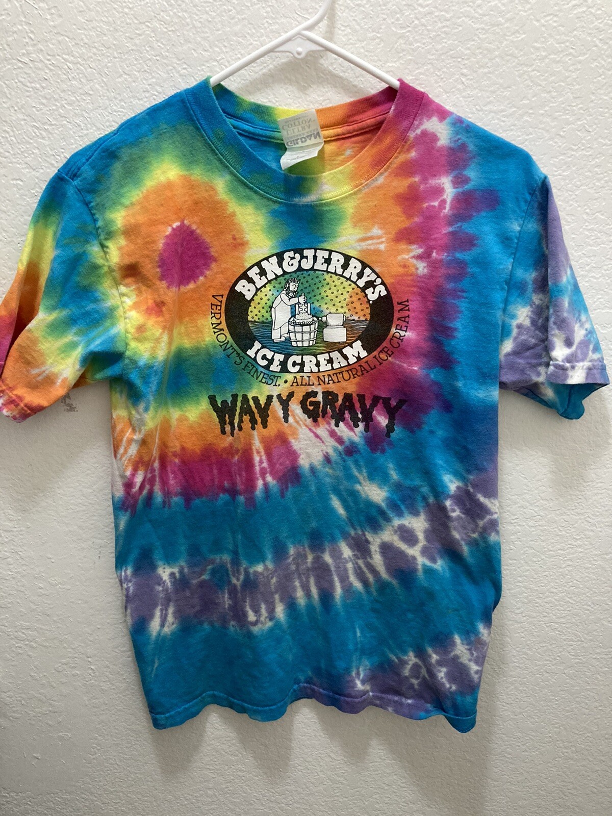 2005 Ben \u0026 Jerry's T Shirt S/M WAVY 
