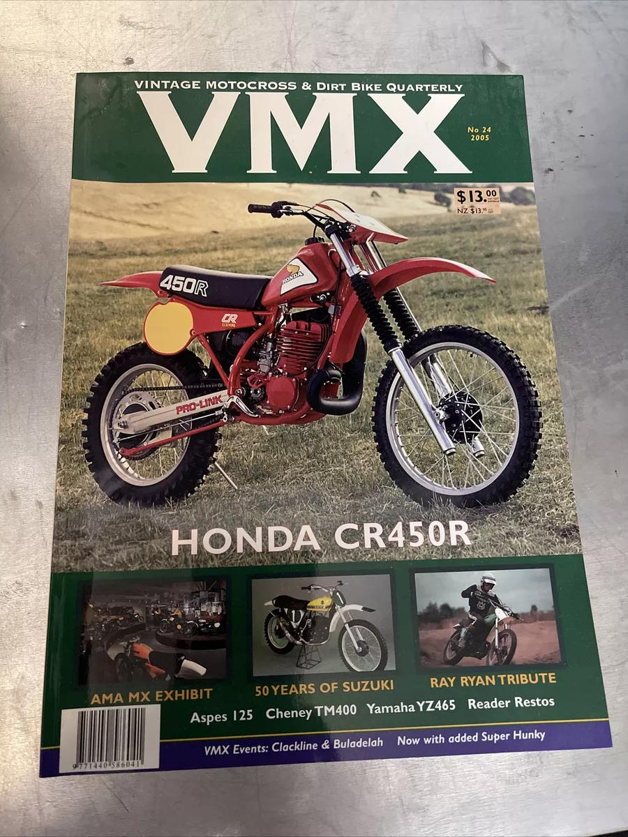 Honda 1981 CR450R VMX No. 24 2005 Vintage Motocross Dirt Bike