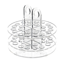 Beaded Pen Organizer Acrylic Clear Multi Hole Marker Display 24 Holes Tabletop