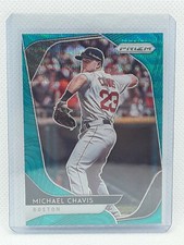 Michael Chavis Panini Prizm Baseball - TEAL WAVE #91 - Boston Red Sox