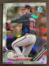 2019 Bowman Chrome Ian Anderson Atomic Refractor #BCP-47 Sapphire Cracked Ice