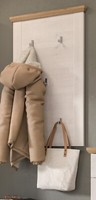 Garderobenpaneel In Weiß LäRche Mit Eiche Artisan Landhaus Wandgarderobe Mirano