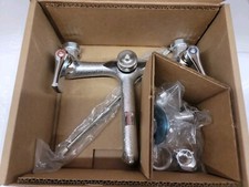 MOEN Commercial 2-Handle Wall Mount Service Faucet W/ Vacuum Breaker Chrome New