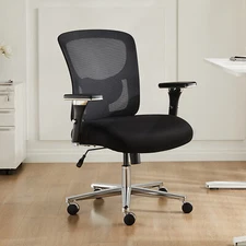 ZUNMOS Big Tall Ergonomic Heavy Duty Office Computer Desk Chair with Wide Seat