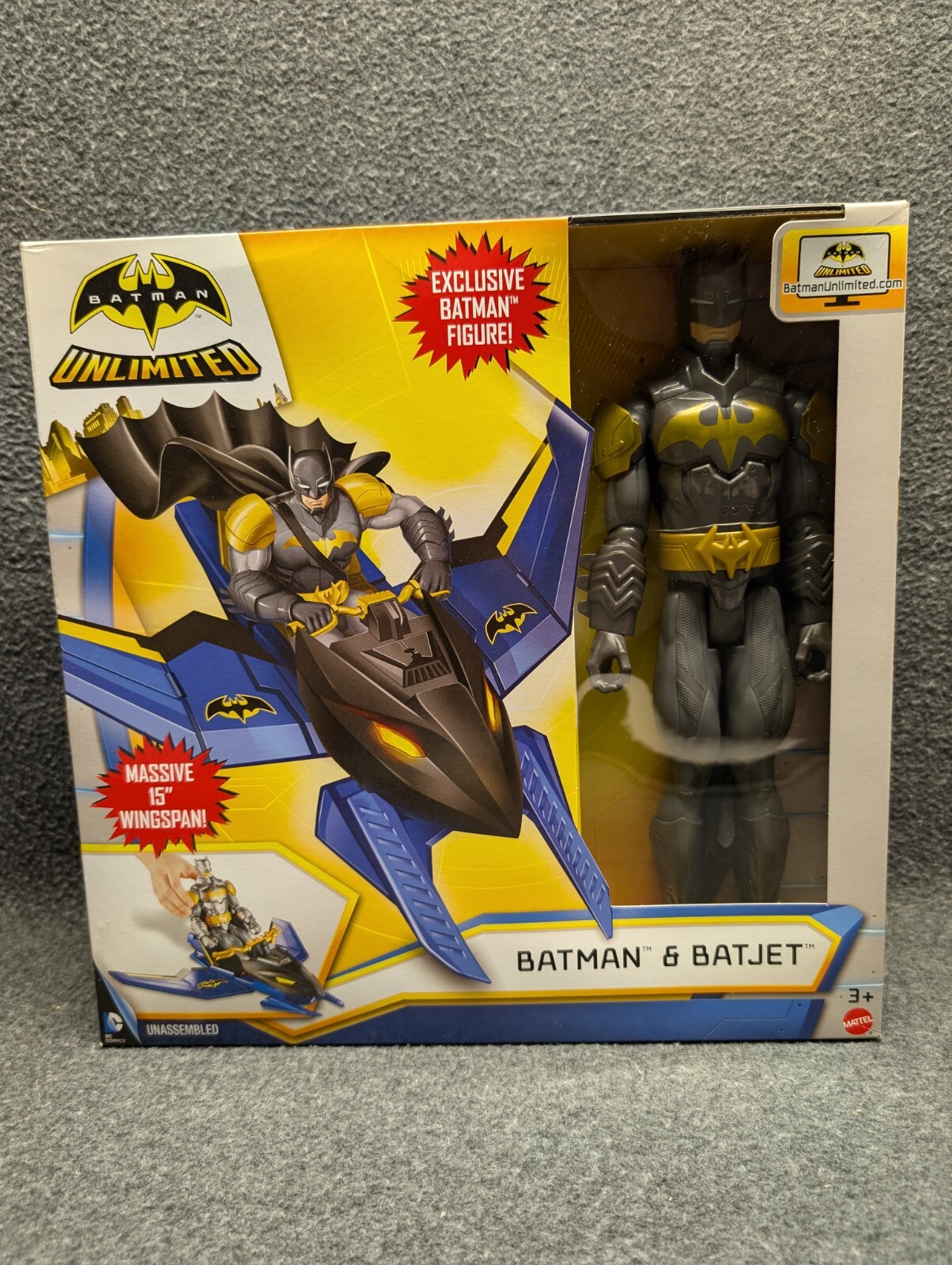 2014 DC Comics Batman Unlimited BATMAN & BATJET action figures