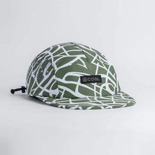 Coal Provo UPF Tech 5 Panel Hat Olive/Gridloc...