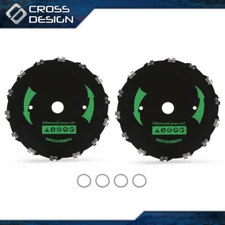 2pcs 9" Chainsaw Brush Blade 14 Tooth Cutter Trimmer Head Weed Mower Saw Blade