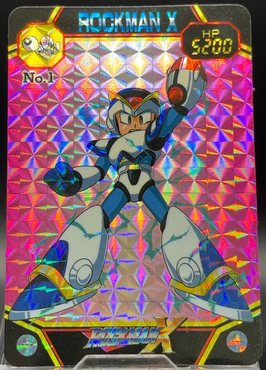 Mega Man X #1 Carddass Prism Holo Card Mega RockmanX Capcom Bandai