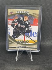Luke Hughes MVP Rookies Gold Script Parallel RC 2023-24 Upper Deck MVP Hockey