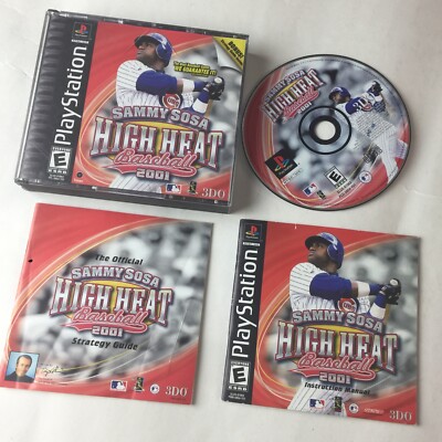 Sammy Sosa High Heat Baseball 2001 Sony PlayStation 1 Manual and Strategy Guide