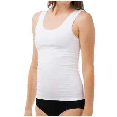 Damen Unterhemden 3er Pack Achseltop Schöller Sportiv Flachrand Ziernaht - Bild 1 von 4