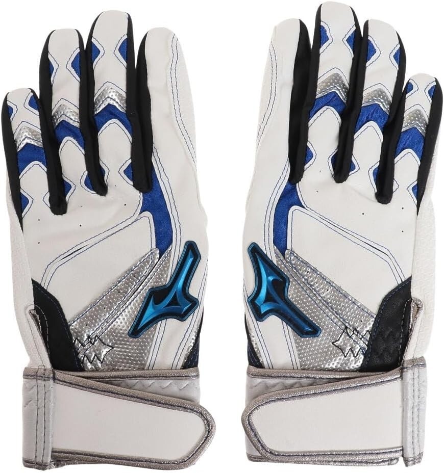MIZUNO WILLDRIVE 3D CUT synthe white blue Baseball Batting Glove