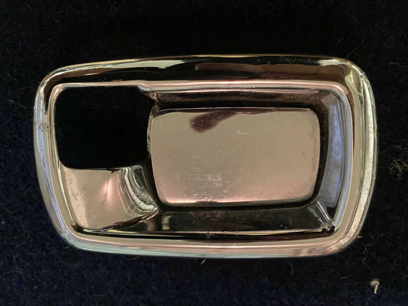 ROLLS-ROYCE INTERIOR DOOR HANDLE CHROME ESCUTCHEON AND INSERT FOR MODELS 68-97 