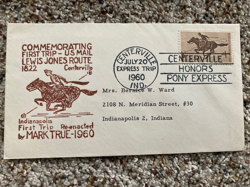 DR JIM STAMPS CACHET EVENT COVER FIRST TRIP LEWIS JONES ROUTE RE-ENACTED 1960
