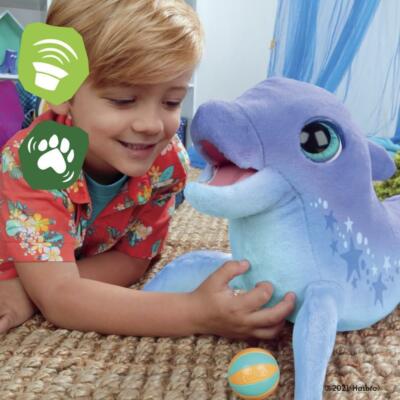 New furReal Dazzlin' Dimples Playful Dolphin - 80+ Sounds