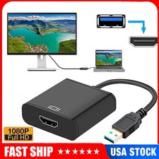 HD 1080P USB 3.0/2.0 to HDMI 1080P Video Cable Converter For PC Laptop HDTV LCD