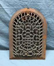 Antique Cast Iron Arch Dome Top Wall Register Heat Grate 8X12 Old VTG 62-24B