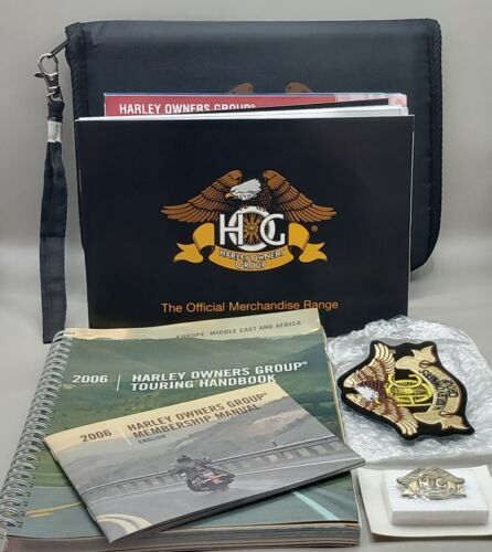 Harley Davidson Owners Group Patch, Badge, Manual, Handbook Bundle From 2006 - Foto 1 di 11