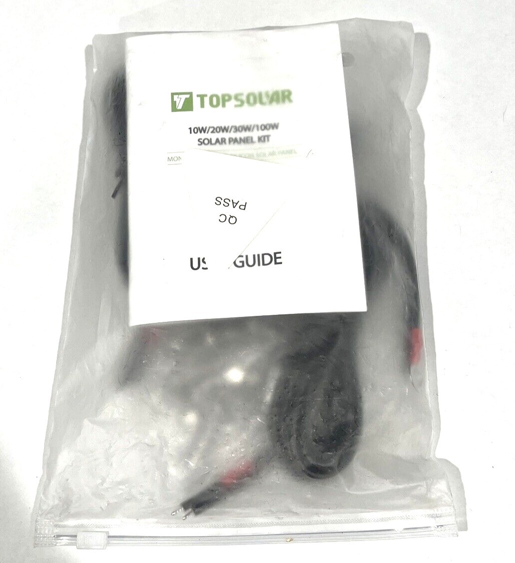 Top Solar Solar Panel Kit 10W/20W/30W/100W