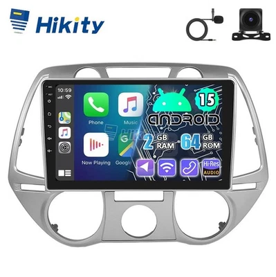 64GB CarPlay Android 15 Autoradio GPS Navi RDS Navi Für Hyundai i20 PB 2008-2012 - Bild 1 von 4