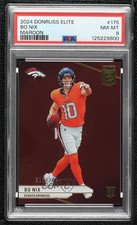 2024 Panini Donruss Elite Rookies Maroon 110/249 Bo Nix #175 PSA 8 0ma6