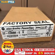 New Allen Bradley 22-COMM-E SER A PowerFlex Ethernet/IP Comm Adapter US Free Tax