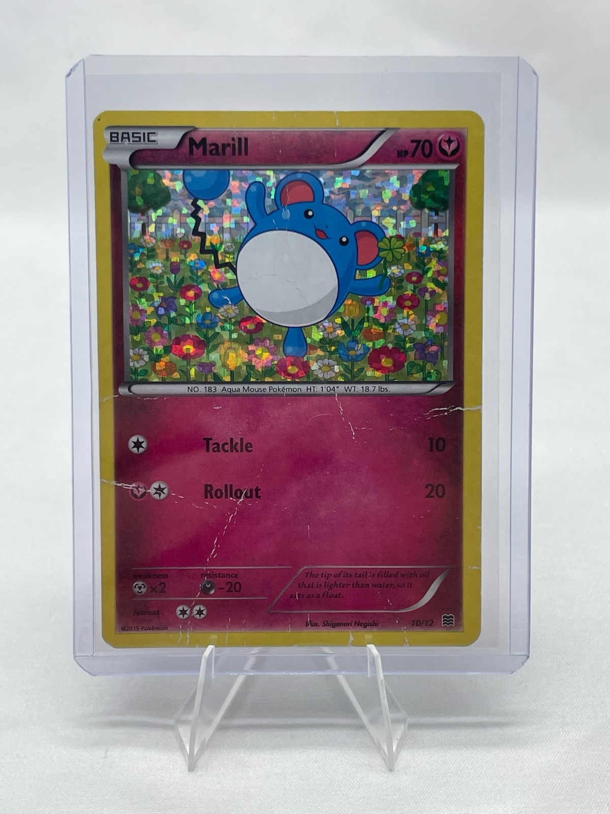 Marill - 10/12 Holo Promo McDonald's Promos 2015 010/012 DMG