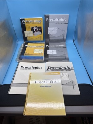 ABeka Precalculus Set- Text, Solution, Tests & Keys High School Math w Trig.