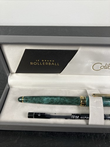 Penna a sfera vintage Colibri Le Grand tartaruga e oro in custodia originale - Foto 2 di 5