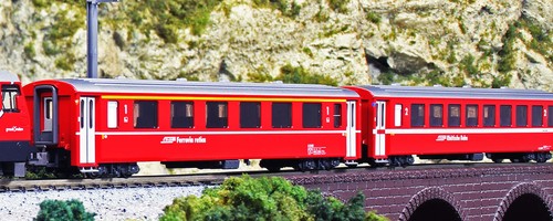 Kato 101414 Spur N 4er Set Personenwagen EW I RhB, Ep.V-VI, Set B | Condition: Neu