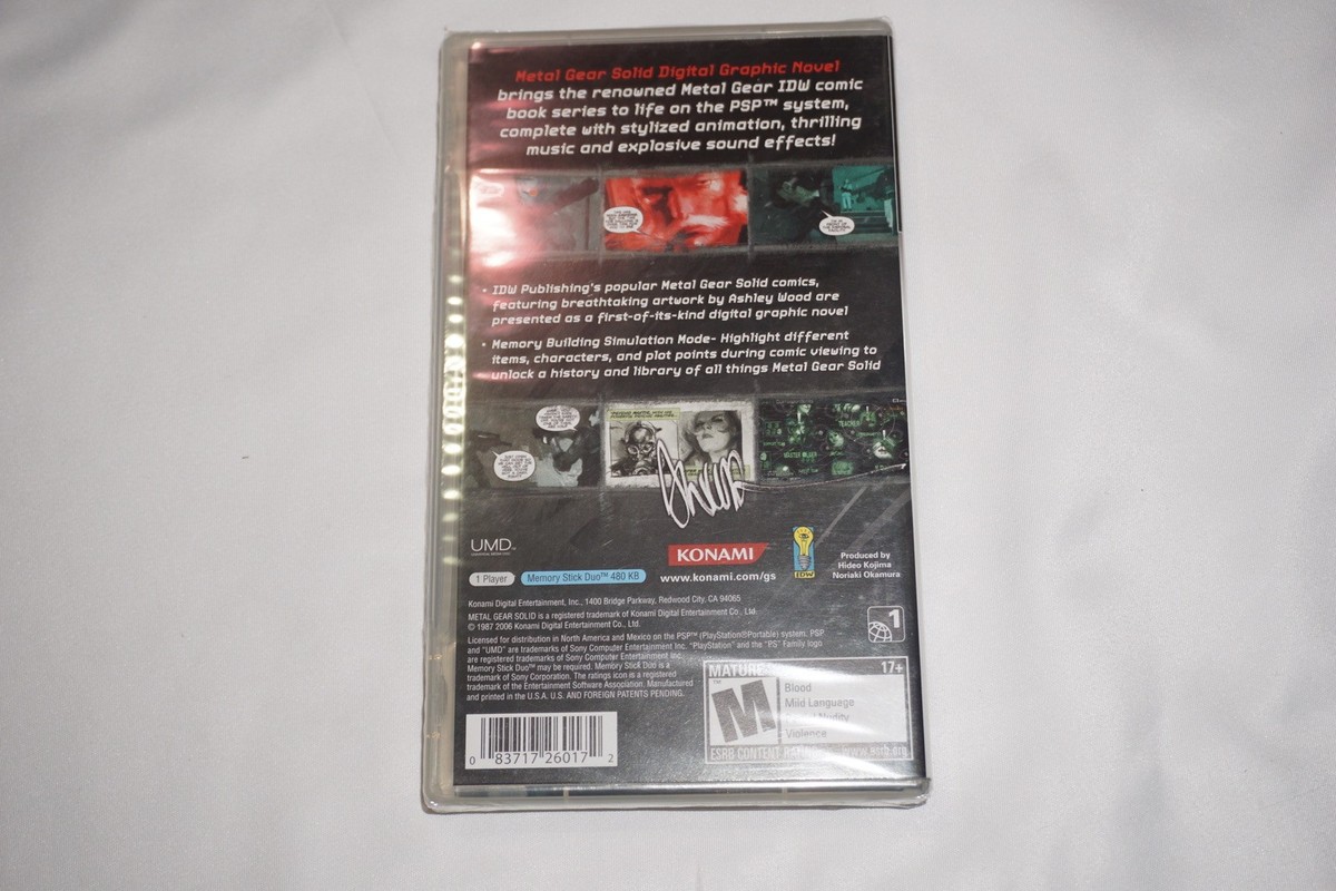 Metal Gear Solid: Digital Graphic Novel (Sony PSP, 2006) for sale