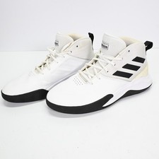 Adidas Sneakers OwnTheGame Men's Size 9.5 Basketball Shoes White  Black EE9631