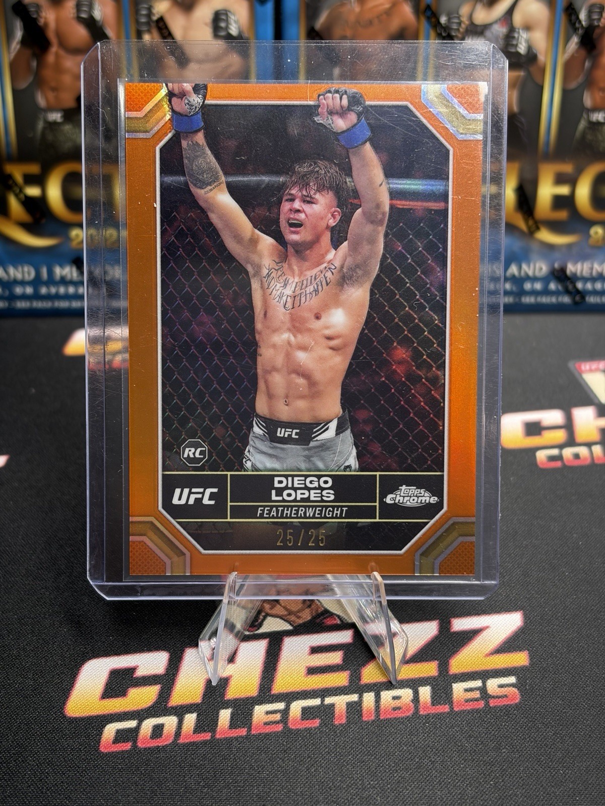 2024 Topps Chrome UFC Diego Lopes Orange Refractor RC Rookie 25/25 eBay 1/1