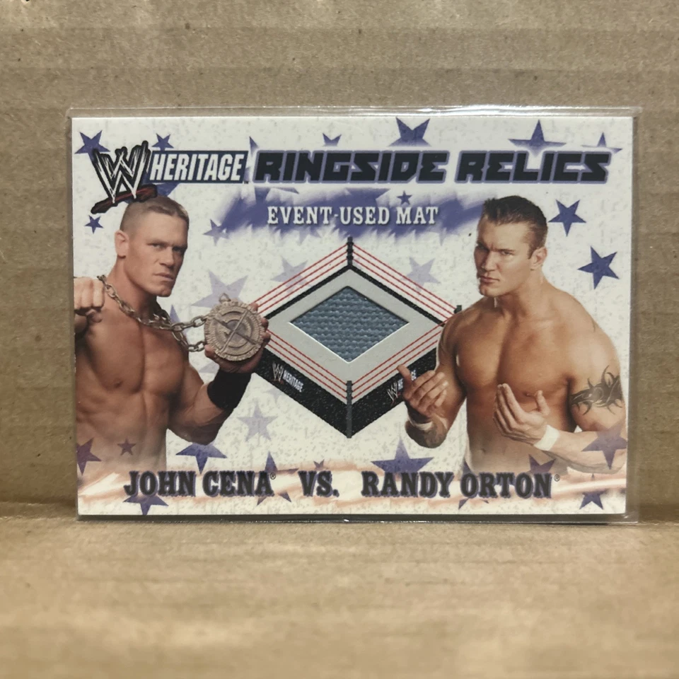 WWE Topps Heritage III Reliquias Ringside (John Cena/Randy Orton) Summerslam 2007 Foto 2 de 3