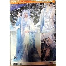 Simplicity S8971 Fairy Dress Costume Sewing Pattern, UNCUT, Plus Size 14-22