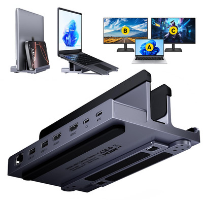 Laptop Docking Station Stand Dual 4K Monitor Quuge Usb C Docking Station Dual