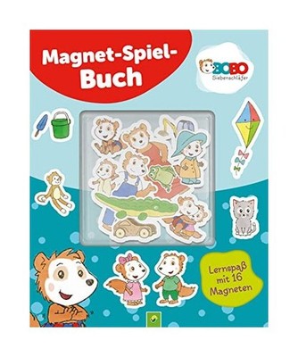 Bobo Siebenschläfer Magnet-Spielbuch für Kinder ab 3 Jahren: Magnetbuch mit 16