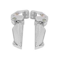 Universal Motorcycle Foot Pegs, Pair of Automatic Telescopic Aluminum Alloy