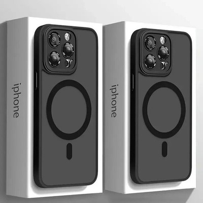 Magnetische Stoßfeste Hülle für iPhone 17 Pro Max, 17 Pro, 17 Air, 16,15,14,13 S25