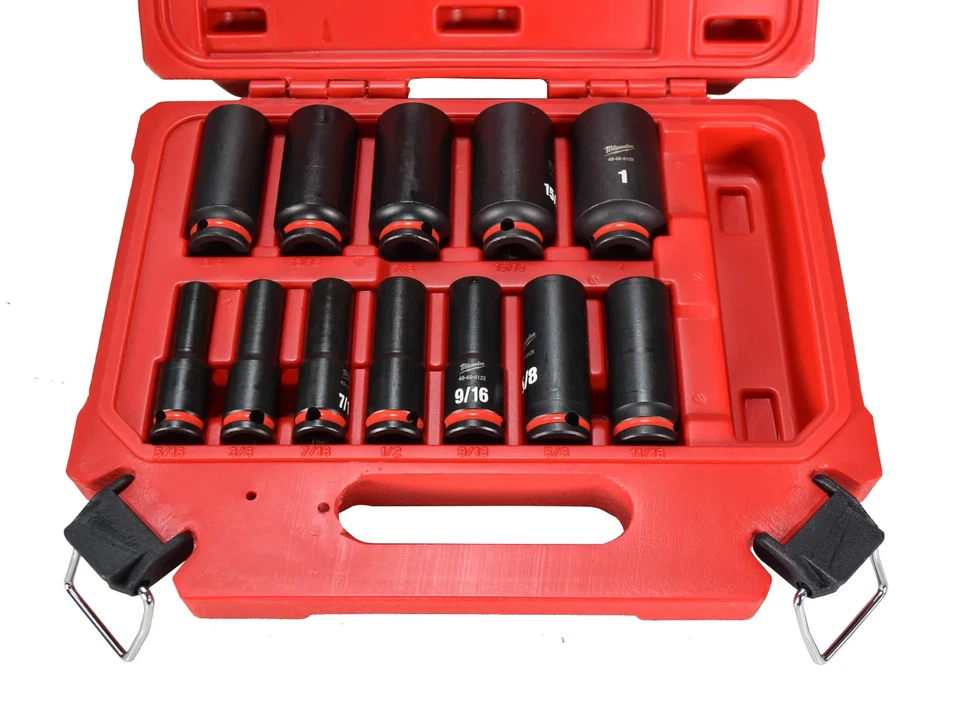 Milwaukee 49-66-7006 12PCSHOCKWAVE Impact Duty 3/8" Drive SAE 6 Point Socket Set - Image 3 of 3