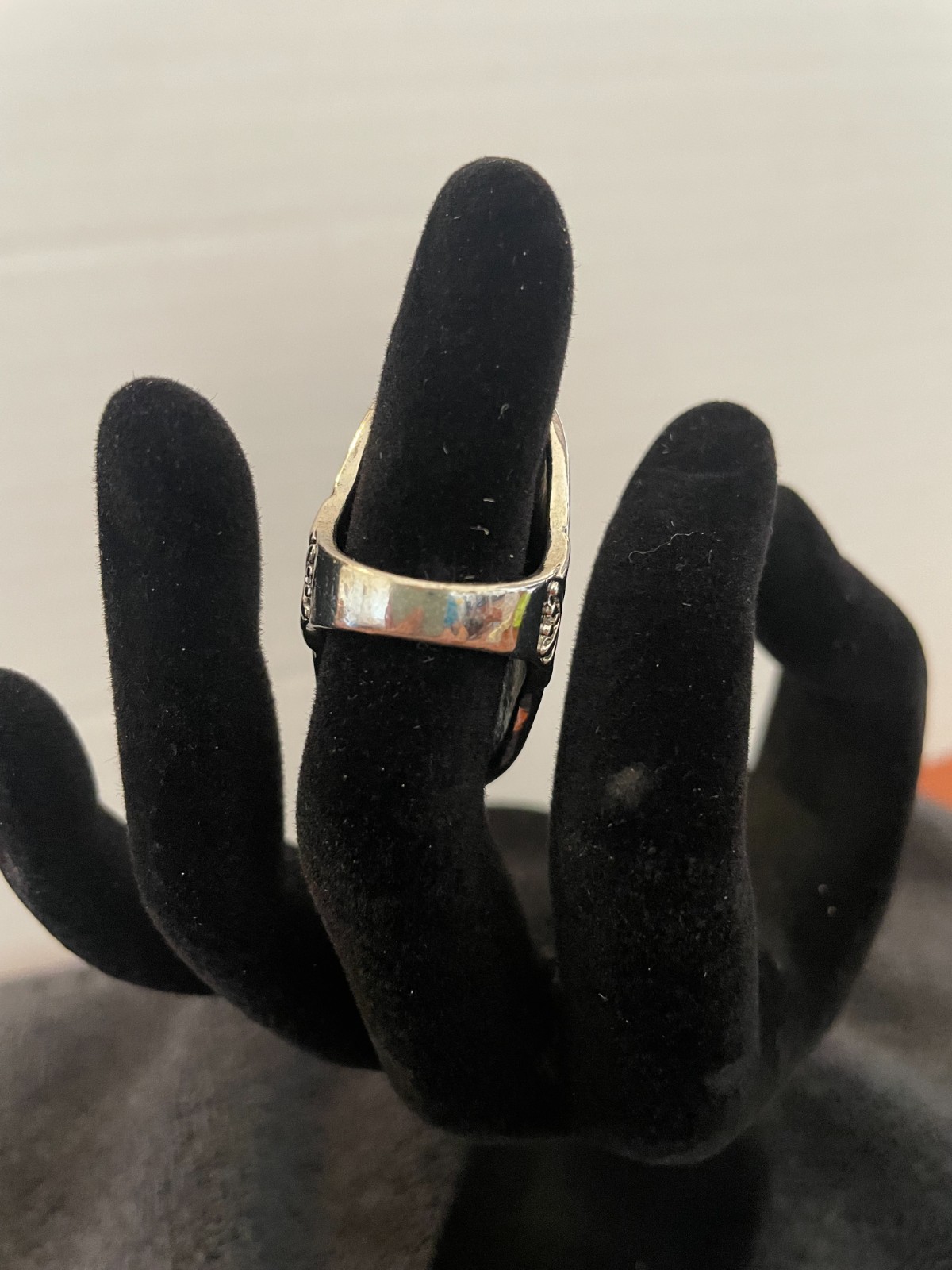 Silver colored ring mandala ring - image 3