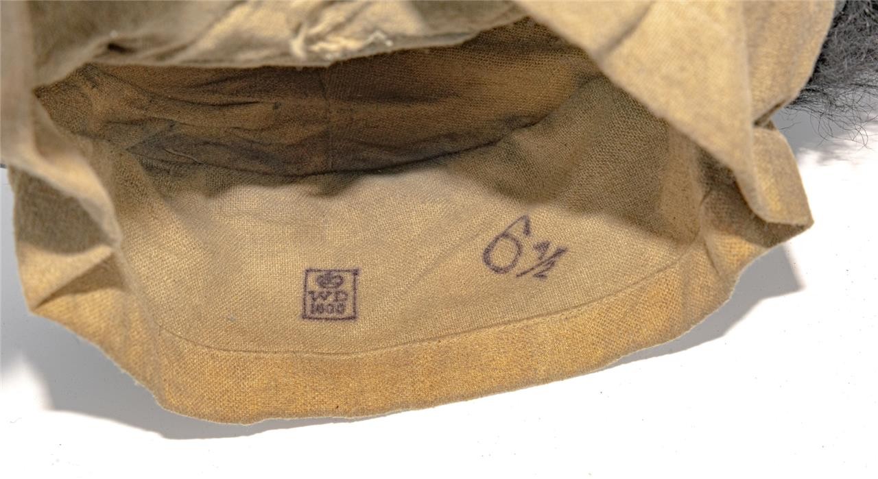 RARE 19th C. DUKE of LANCASTER REGT. WAR of 1812 GRENADIER BEARSKIN MITRE HAT