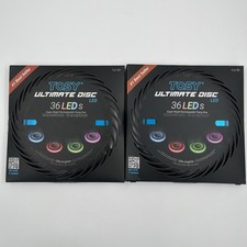 2 TOSY 36 and 360 LEDs Frisbee - Extremely Bright Flying Disc, Smart Modes, Glow