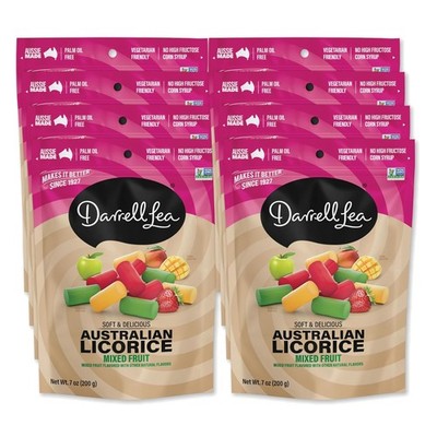 Soft Australian Licorice Candy: Mixed Fruit Flavors