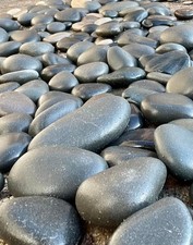 Natural Basalt Stone Rocks, 3" - 4", Set of 10, Hot Massage Stones, Meditation