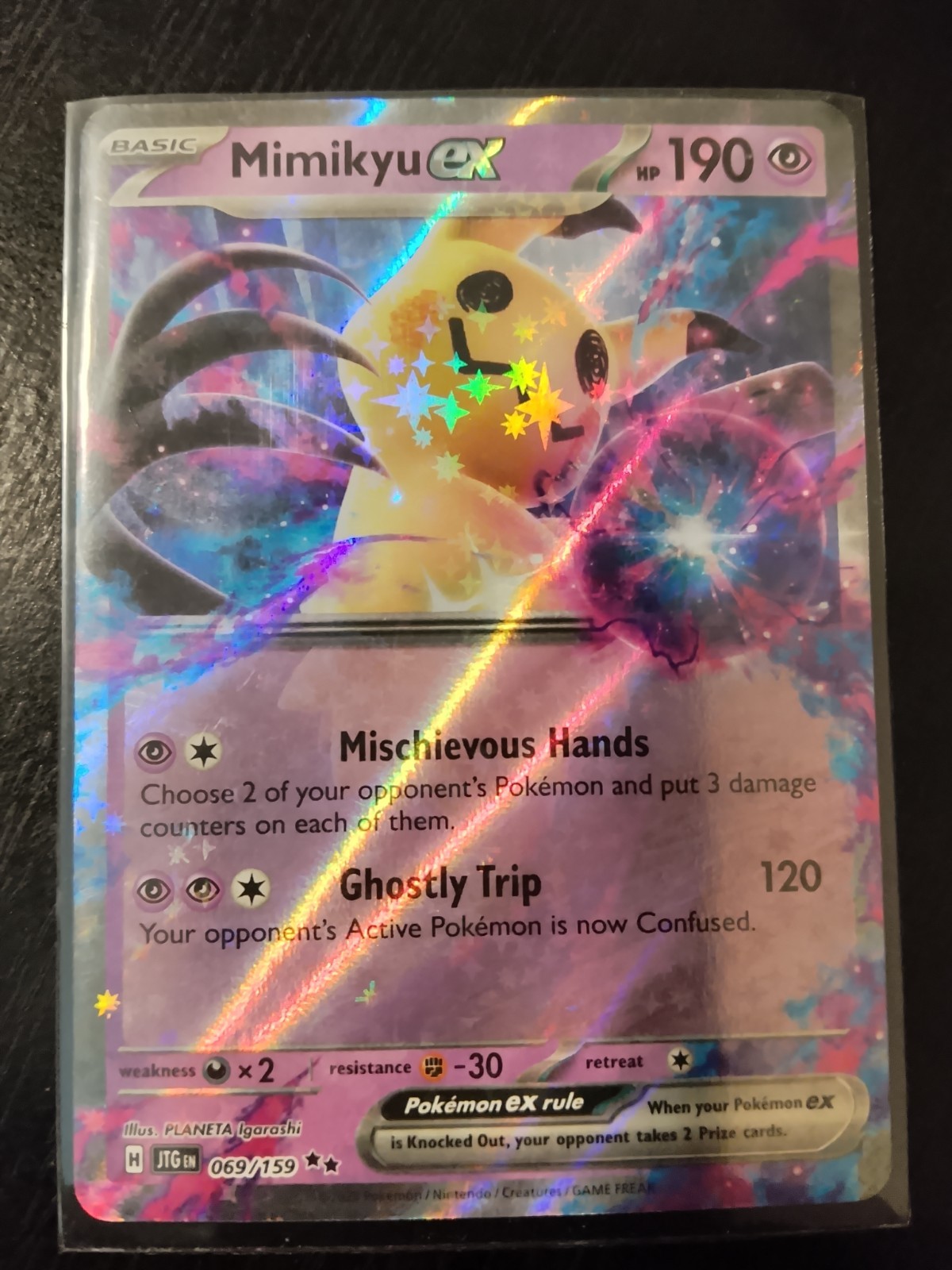 Mimikyu ex 69/159 Journey Together Scarlet Violet Double Rare Pokémon TCG NM