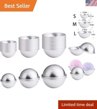 30-Piece Aluminum Bath Bomb Molds Kit - DIY Soaps and Gift-Making Delight